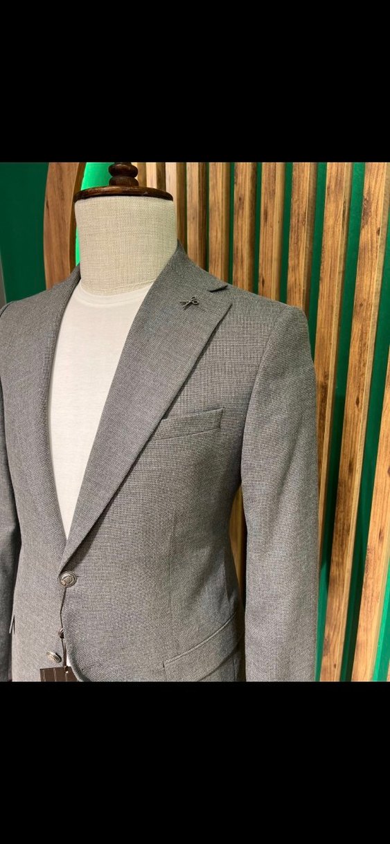 Gri Modern Klasik Erkek Ceket 4023-06B - Görsel 4