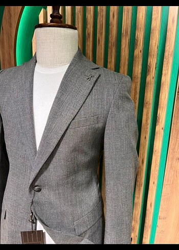 Gri Klasik Erkek Ceket 4023-07 - Görsel 4