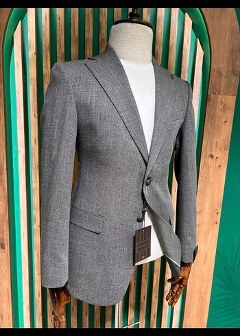 Gri Klasik Erkek Ceket 4023-07 - Görsel 2