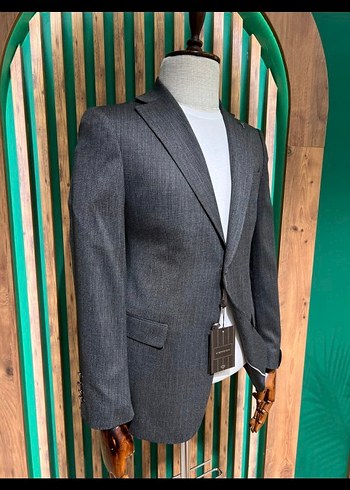 Gri Modern Klasik Erkek Ceket 4023-06A - Görsel 2