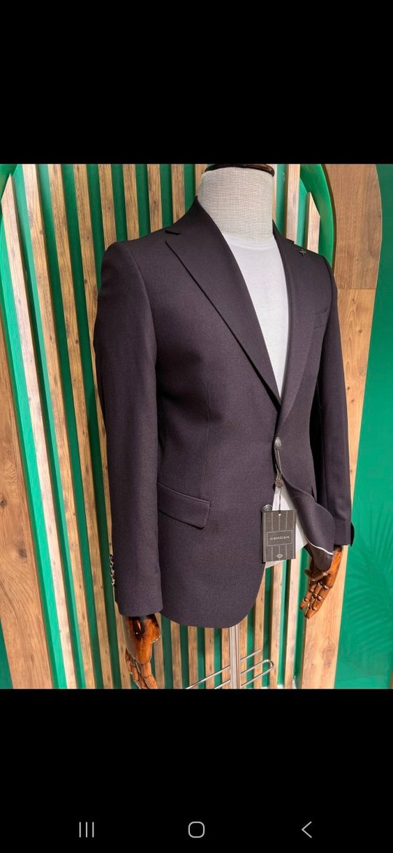 Klasik Kesim Kahverengi Erkek Ceket 4023-08 - Görsel 2