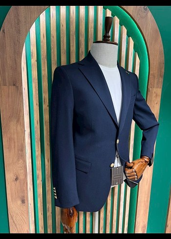 Erkek Lacivert Klasik Kesim Ceket 4023-02Z - Görsel 2