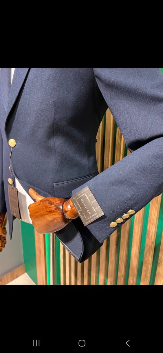 Erkek Lacivert Klasik Kesim Ceket 4023-02Z - Görsel 5