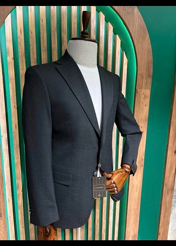 Koyu Gri Blazer Ceket 4023-07T - Görsel 2