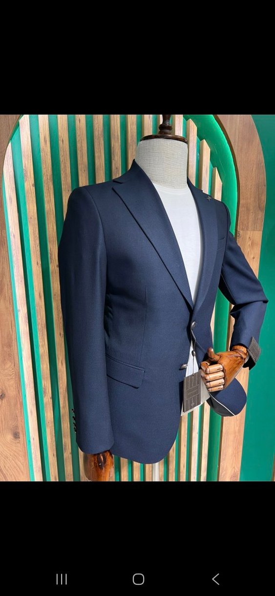 Lacivert Düğmeli Erkek Ceket 4023-02Y - Görsel 2