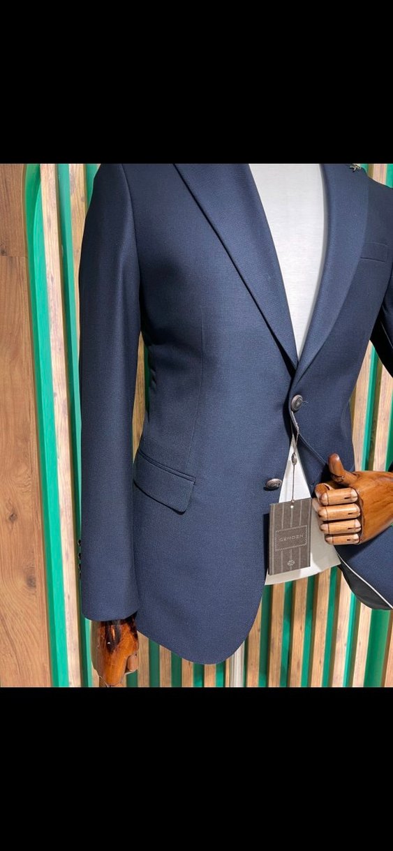 Lacivert Düğmeli Erkek Ceket 4023-02Y - Görsel 4