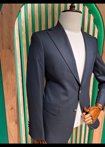 Lacivert Klasik Kesim Erkek Ceket 4023-02V - Görsel 2