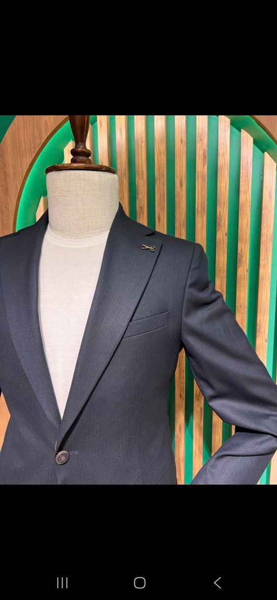 Lacivert Klasik Kesim Erkek Ceket 4023-02V - Görsel 4