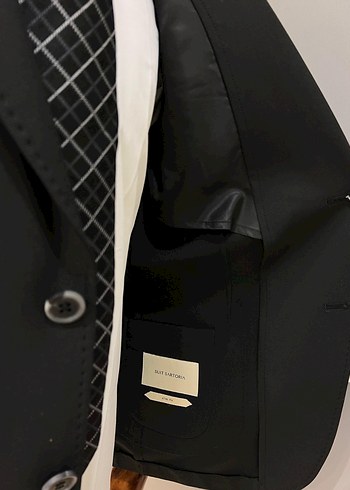 Klasik Siyah Yünlü Erkek Takım Elbise - Görsel 5