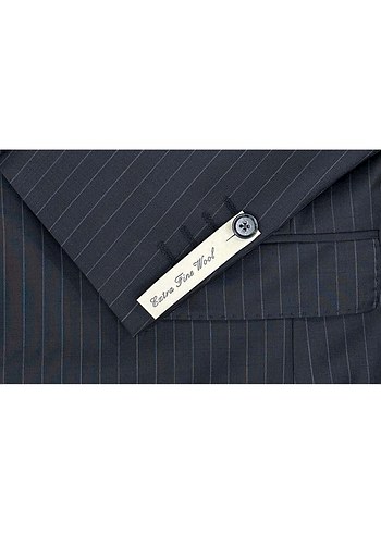 Klasik Yünlü Siyah Erkek Takım Elbise - Görsel 4