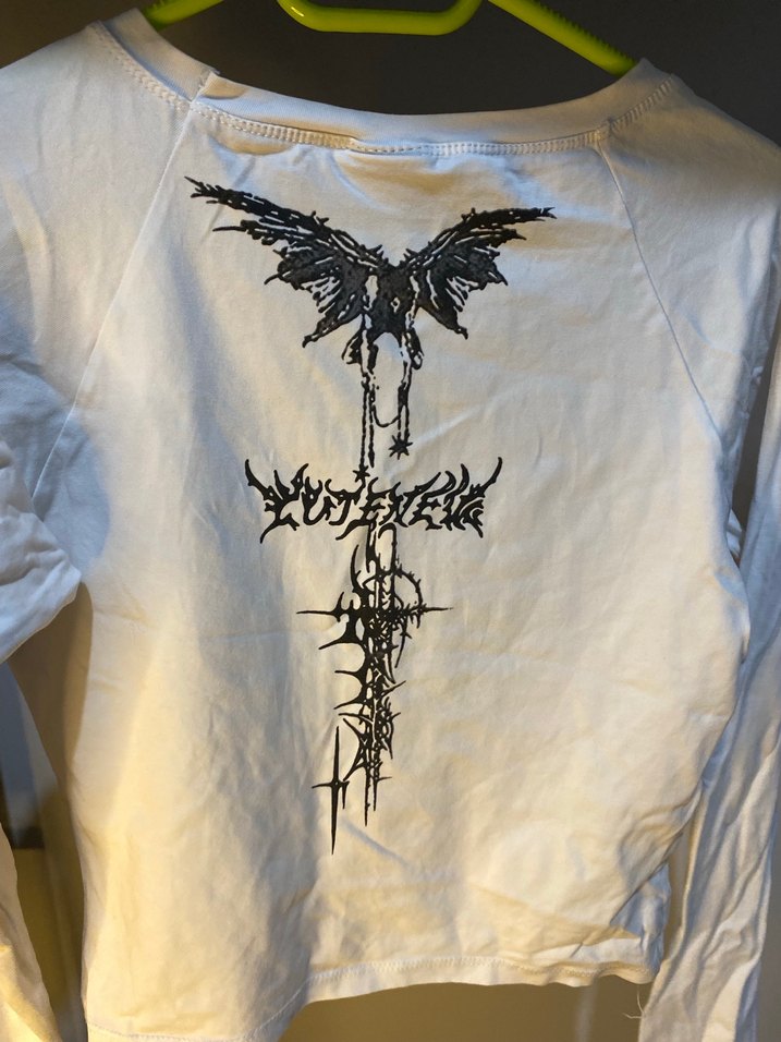 Beyaz Uzun Kollu Basic Tişört - Görsel 3