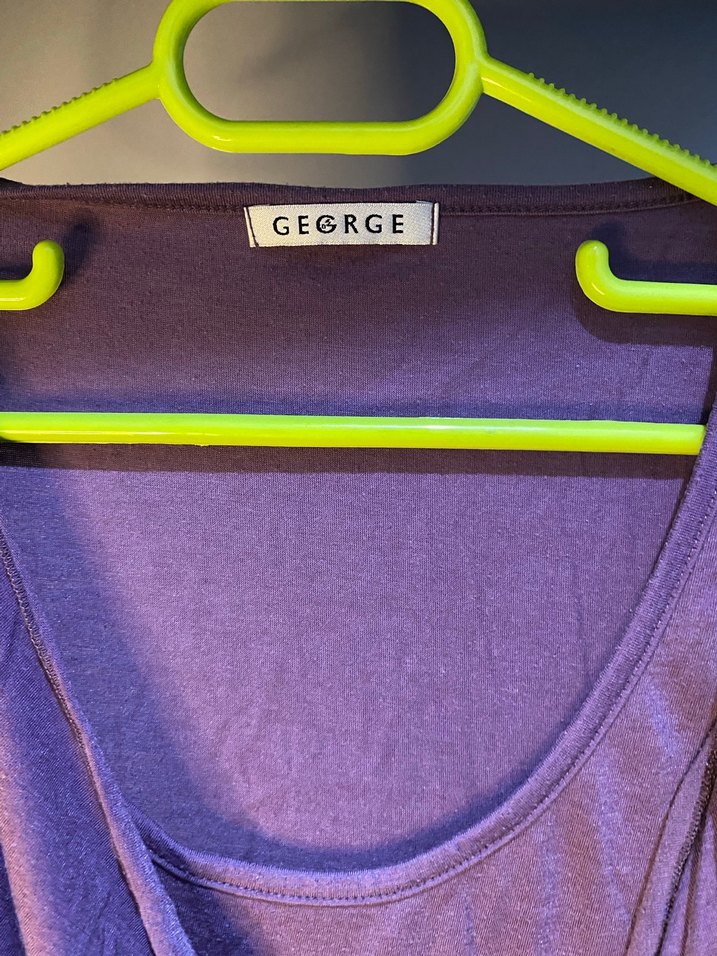 Mor Drape Detaylı Kolsuz Bluz - Görsel 2