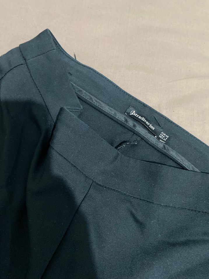 Kadın Siyah Kumaş Pantolon - Ofis Şıklığı - Görsel 2