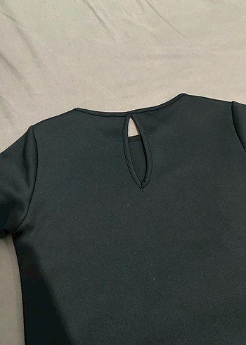 Siyah Uzun Kollu Basic Tişört - Görsel 3