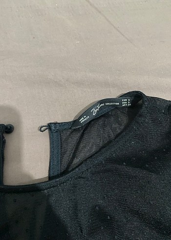 Siyah V Yakalı Uzun Kollu Gotik Bluz - Görsel 2