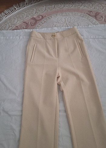 Koton Bej Kadın Kumaş Pantolon Midi Boy