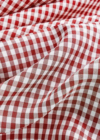 Kırmızı Ekose Desenli bluz - Görsel 3