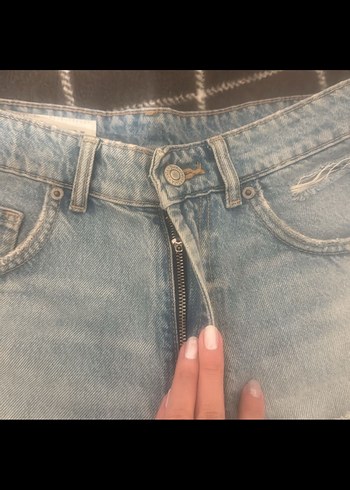 Zara Zara kadın yüksek bel denim şort