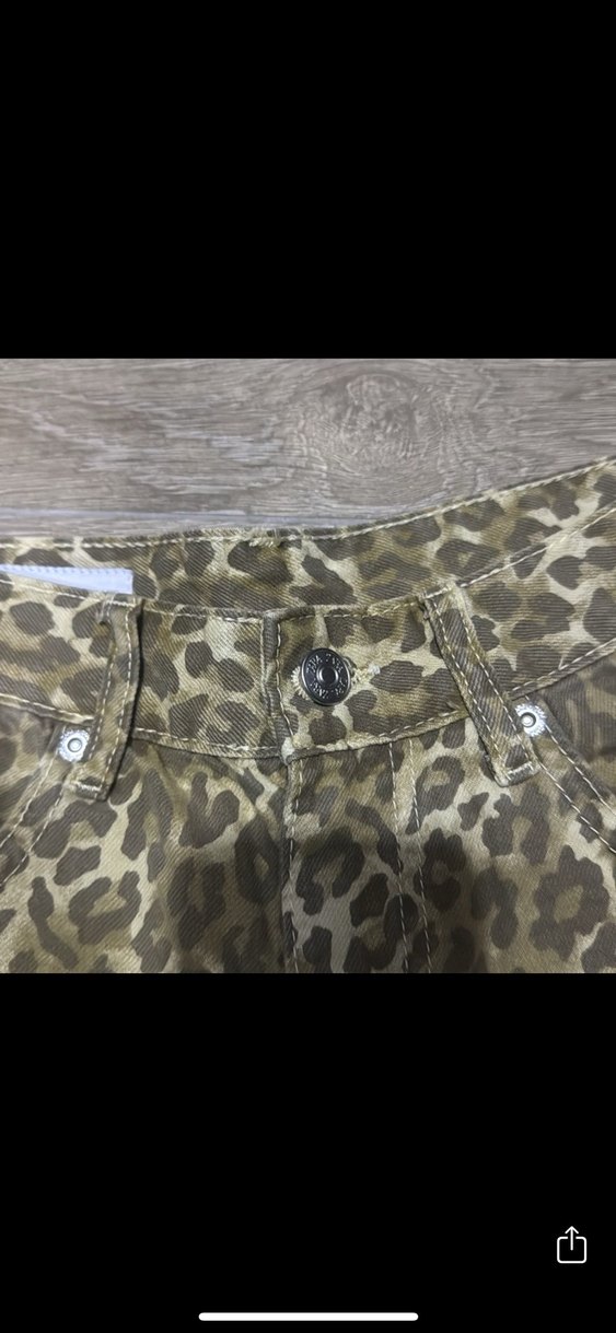 Yeni zara leopar desenli jean - Görsel 4