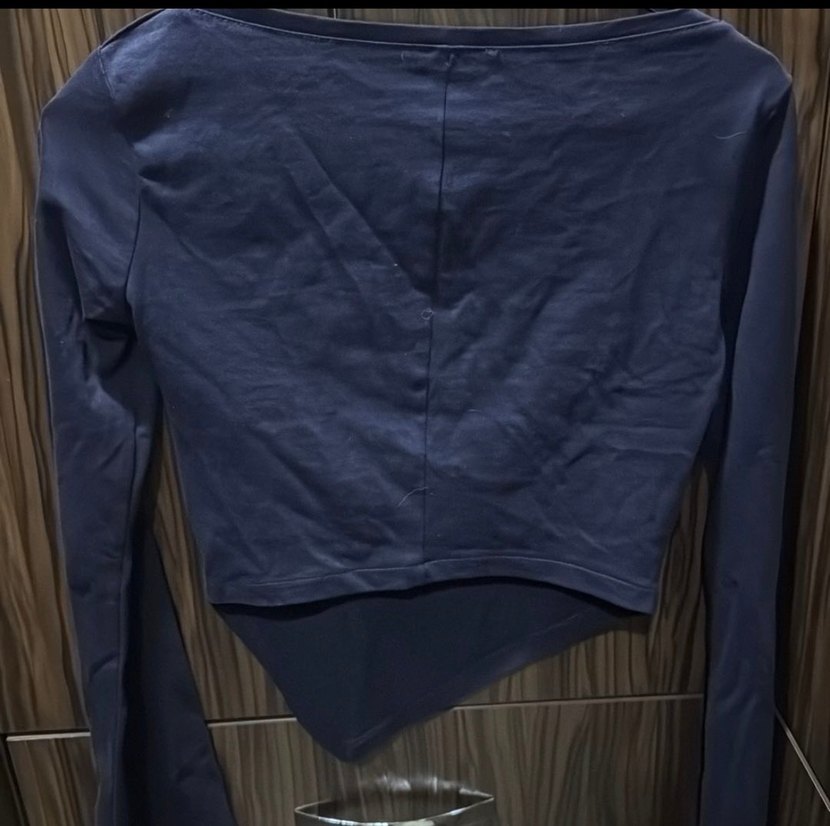 Yeni zara asimetrik kayık yaka üst - Görsel 3