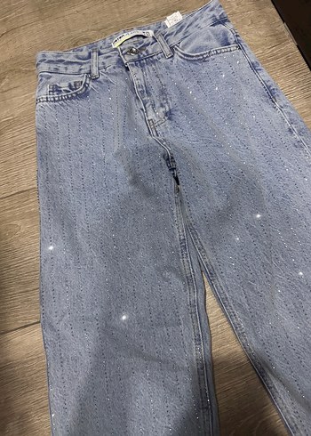 Koton viral taşlı mom jean