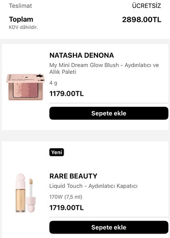 Sephora Yeni rare beauty liquid kapatıcı