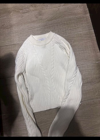 Yeni bershka örgülü kazak