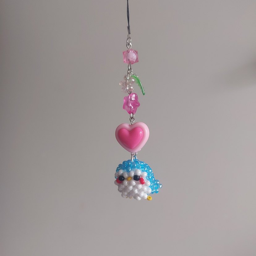 Renkli Boncuklu Kadın Charm - Görsel 3