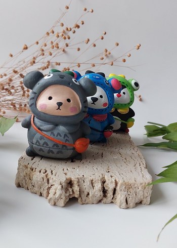 Renkli Hayvan Kostümlü Mini Figürler - Görsel 3