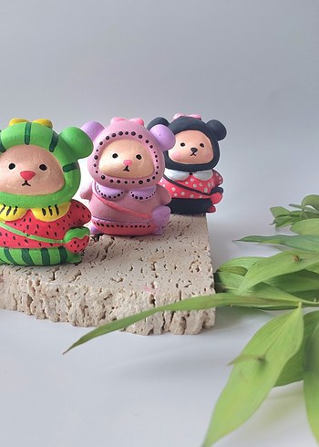 Renkli Sevimli Aksiyon Figürleri Seti - Görsel 5