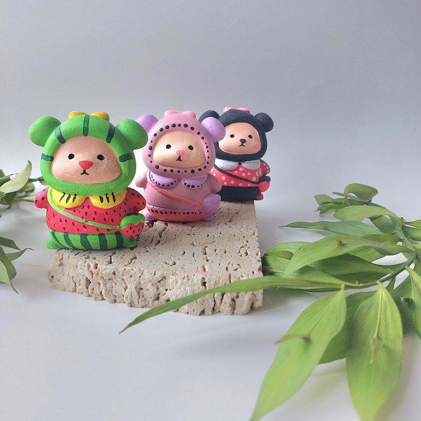 Renkli Sevimli Aksiyon Figürleri Seti - Görsel 5