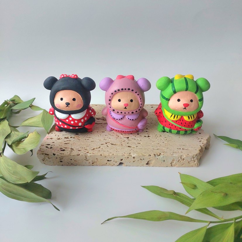 Renkli Sevimli Aksiyon Figürleri Seti - Görsel 2