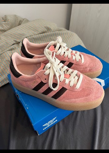 Adidas Pastel Pembe Kadın Spor Ayakkabı Platform Samba
