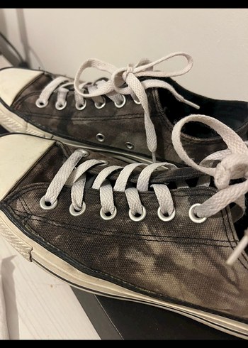 38 Beden Converse Gri duman Desen kısa Kadın Spor Ayakkabı