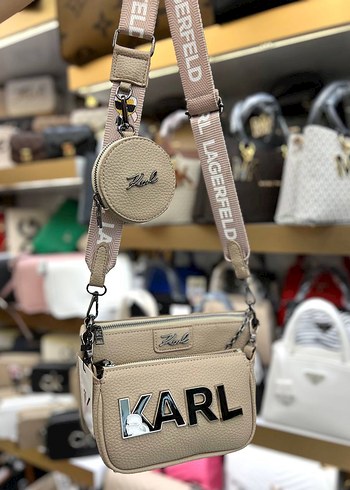 Karl Lagerfeld Çok Renkli Deri Kadın Omuz Çantası
