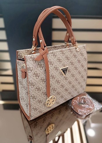 Guess GUESS Kahverengi Desenli Kadın Çanta