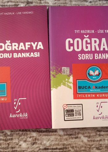 TYT ve AYT Coğrafya Karekök yayınları Soru Bankası Seti