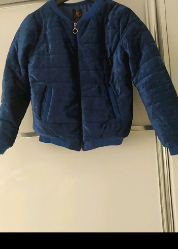Fermuarlı Lacivert Kadın Mont