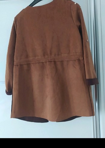 Forever 21 Düğmeli Kahverengi Süet Kadın Kaban