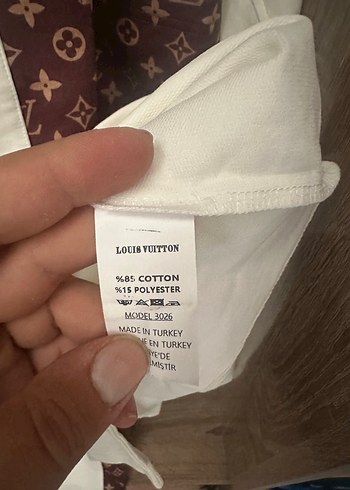 Louis Vuitton Beyaz Bol Kesim Düğmeli Kadın Eşofman Takımı