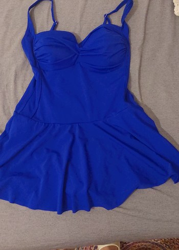 LC Waikiki Parlak Mavi Mini Elbise Mayo
