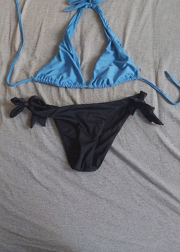 Diğer Mavi Siyah Kadın Bikini Takim