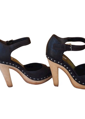 Kahverengi Süet Platform Topuklu Ayakkabı Miu Miu - Görsel 3