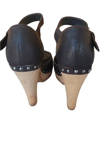 Kahverengi Süet Platform Topuklu Ayakkabı Miu Miu - Görsel 8