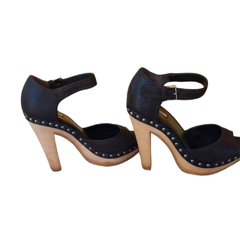 Kahverengi Süet Platform Topuklu Ayakkabı Miu Miu - Görsel 3