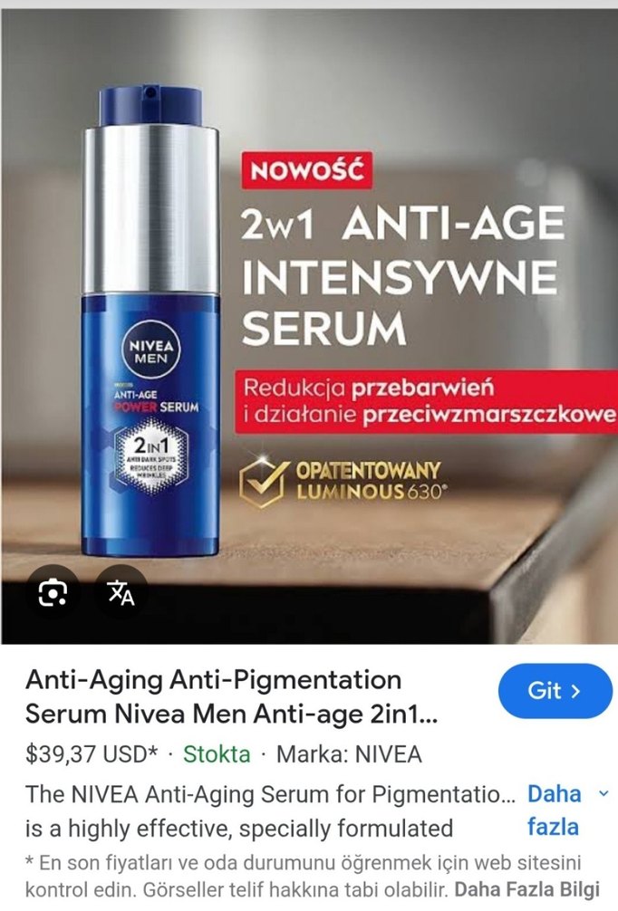 Nivea Men Yaşlanma Karşıtı Serum - Görsel 2