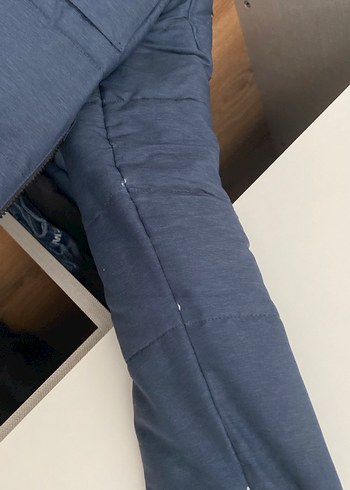 Düğmeli Kapüşonlu Erkek Mavi Mont-Jack&Jones Marka - Görsel 4