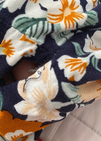 Çiçek Desenli Uzun Bohem Elbise - Görsel 5