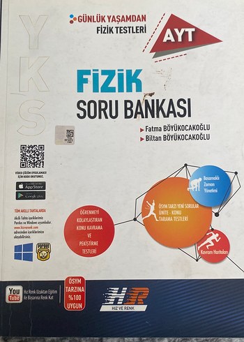 Beden Renk 2'li AYT Fizik Soru Bankası ve Denemeleri