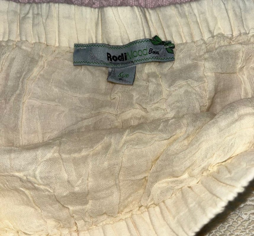 Dantel Detaylı Vintage Krem Etek - Görsel 2